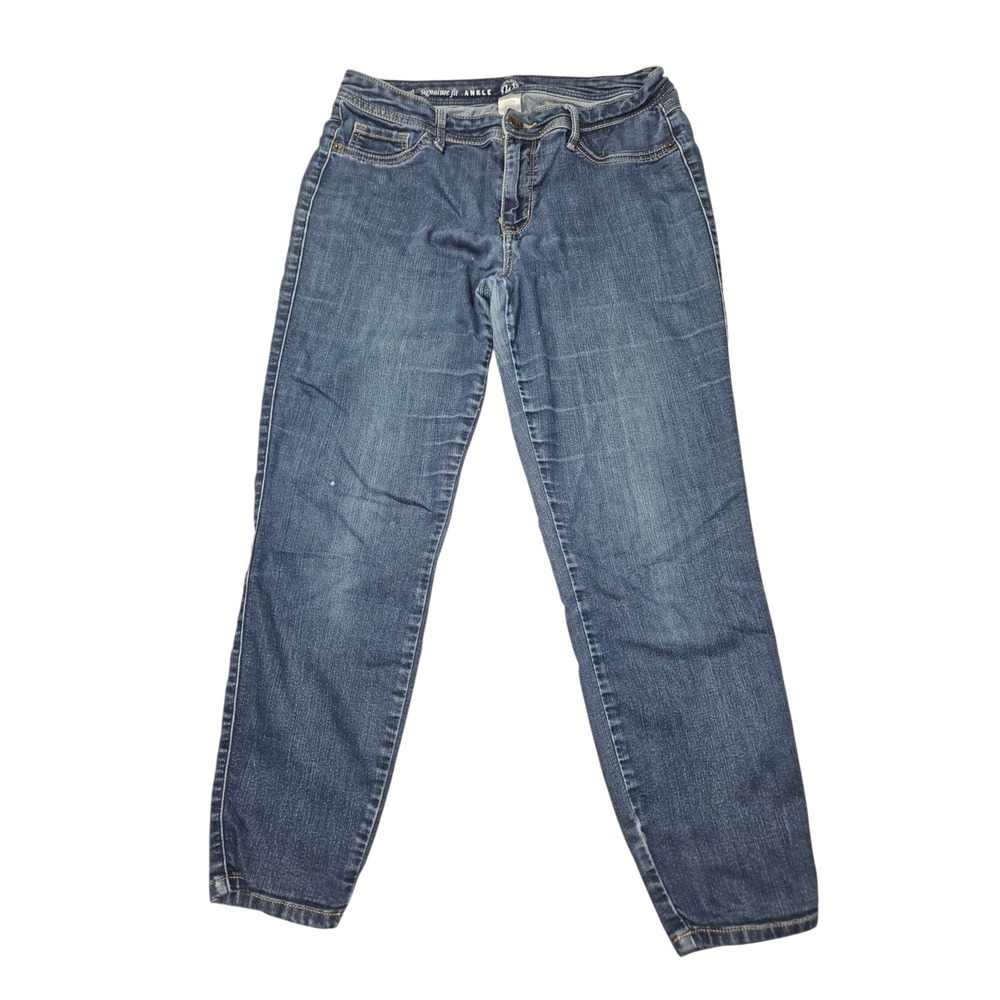 Westbound Signature Fit Ankle Jeans Medium Wash Blue Denim Sz 8